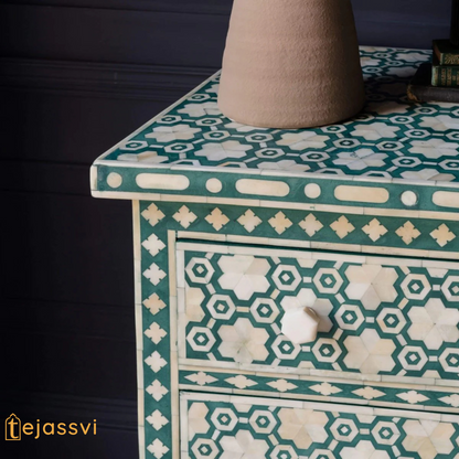 Indian Handmade Bone inlay floral Design Cabinet , Bone inlay Buffet, mop inlay living room furniture/bone inlay furniture, bone inlay chest