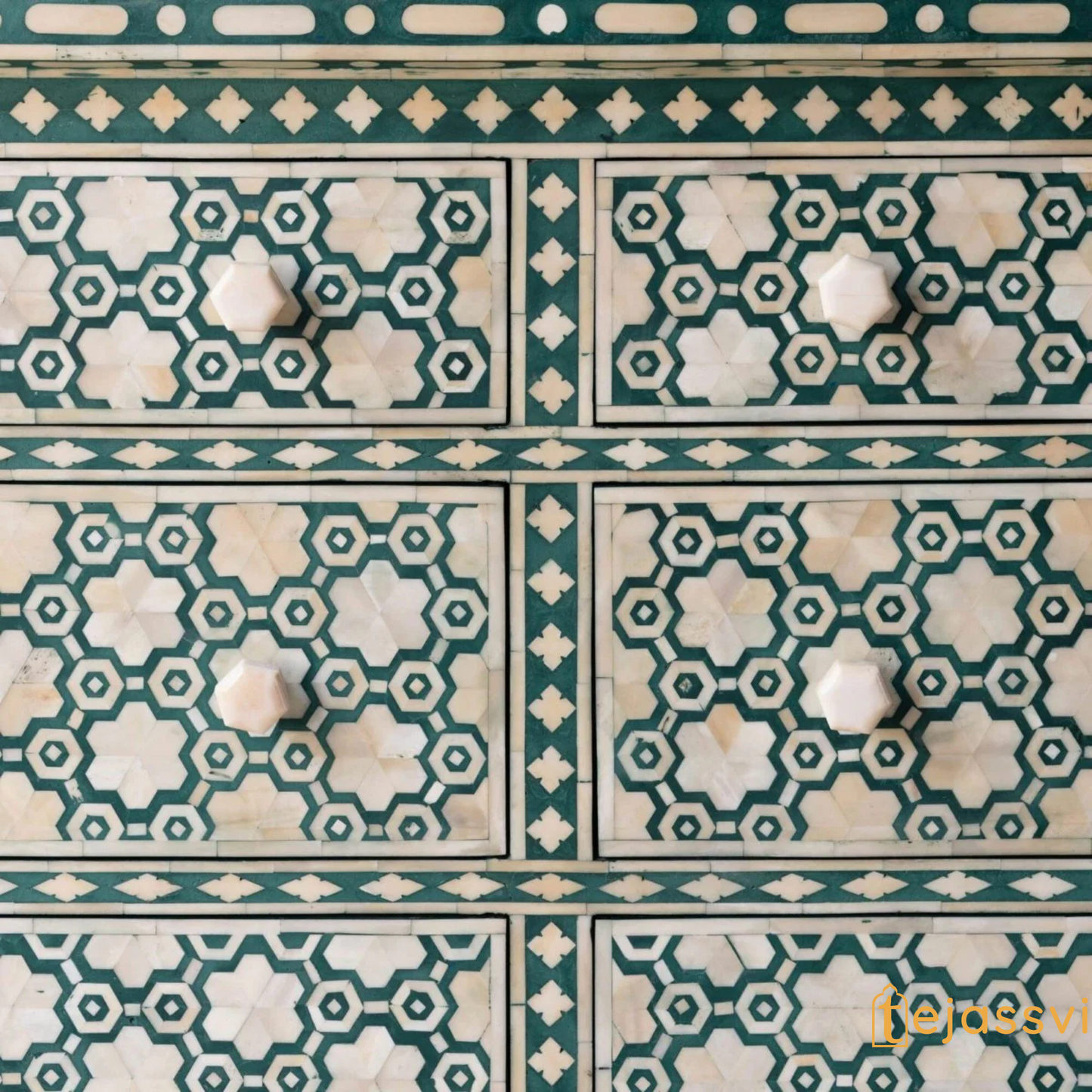 Indian Handmade Bone inlay floral Design Cabinet , Bone inlay Buffet, mop inlay living room furniture/bone inlay furniture, bone inlay chest